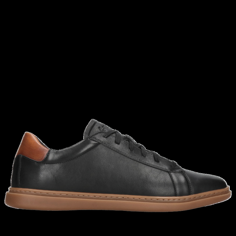Czarne półbuty Casey, Conhpol Dynamic - polski producent, SD2689-01, Sneakersy, Konopka Shoes