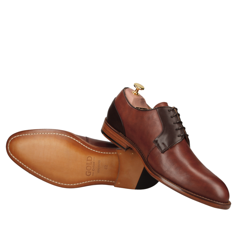 Buty męskie premium Conhpol Gold na skórzanej podeszwie, wysoka jakość i wykonanie