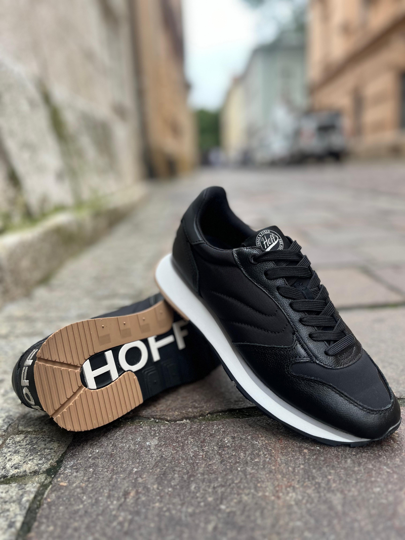 Wygodne buty męskie, czarne adidasy, modny design, wysoka jakość, Konopka shoes