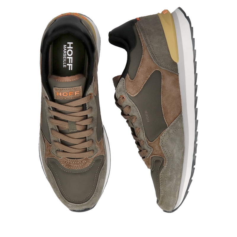 Buty męskie, super lekkie adidasy z zamszu i materiału, modny design, Konopka shoes