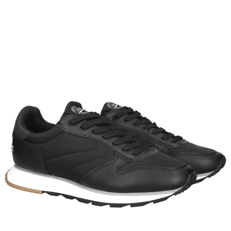 Wygodne buty męskie, czarne adidasy, modny design, wysoka jakość, Konopka shoes