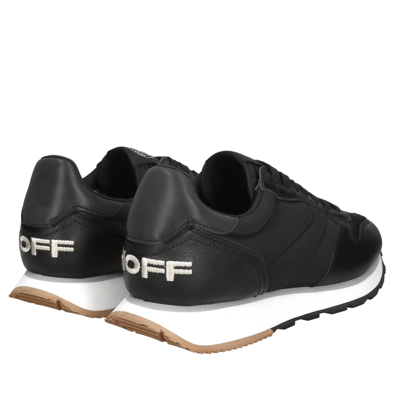 Wygodne buty męskie, czarne adidasy, modny design, wysoka jakość, Konopka shoes