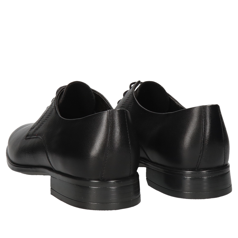 Czarne buty komunijne Karol, Conhpol, Buty komunijne dla chłopca, Konopka Shoes