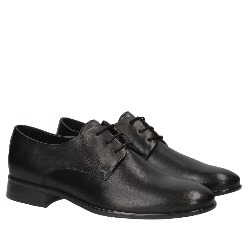 Czarne buty komunijne Karol, Conhpol, Buty komunijne dla chłopca, Konopka Shoes