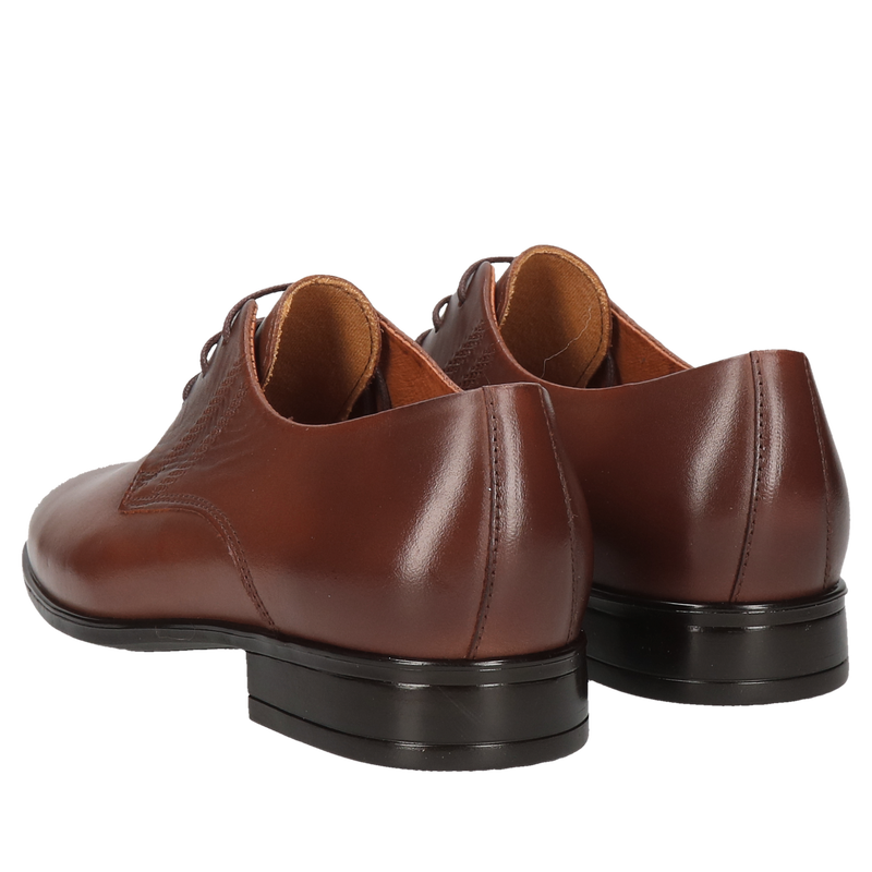 Brązowe buty komunijne Karol, Conhpol, Konopka Shoes