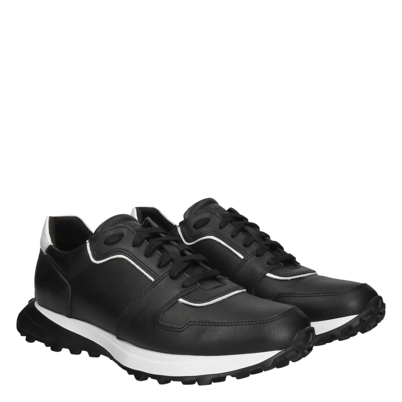 Modne sneakersy męskie na lekkiej podeszwie ze skóry, polski producent