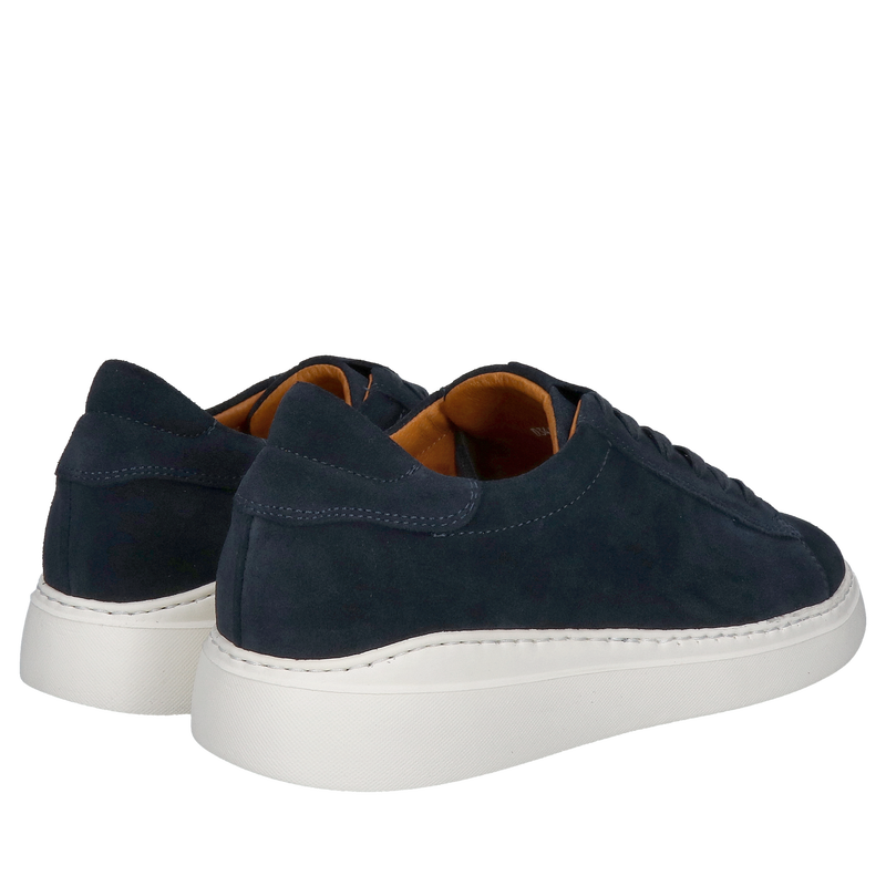 Damskie buty sportowe, skóra zamszowa granatowa, lekkie i miękkie