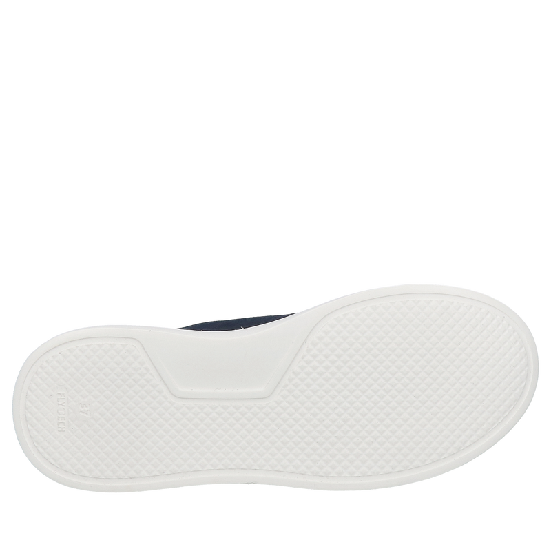 Damskie buty sportowe, skóra zamszowa granatowa, lekkie i miękkie