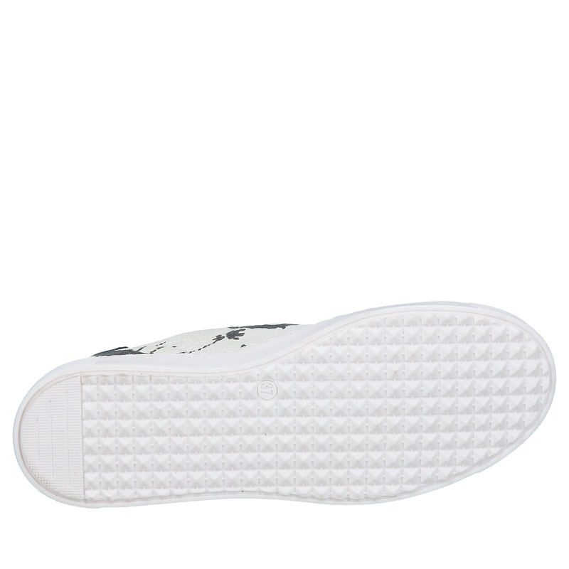 Buty damskie sportowe, białe sneakersy, na co dzień modny look, Conhpol Bis, Konopka Shoes