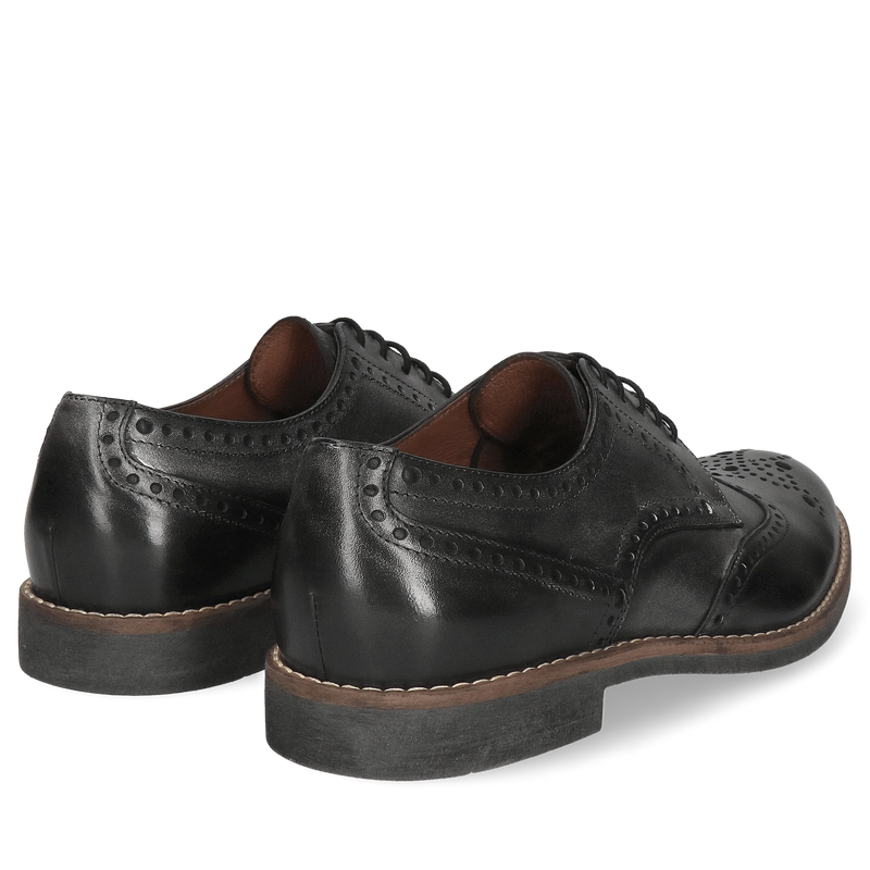 Męskie szare półbuty casualowe typu Brogs z naturalnej skóry licowej, Conhpol, Konopka Shoes Męskie szare półbuty casualowe typu Brogs z naturalnej skóry licowej, Conhpol, Konopka Shoes
