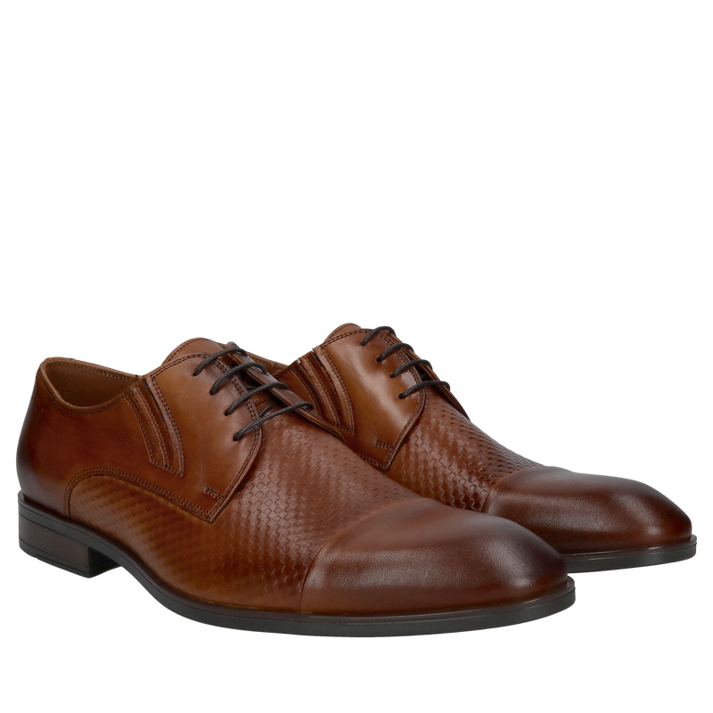 Męskie buty wizytowe ze skóry licowej, polski producent Conhpol, Conhpol, Konopka Shoes