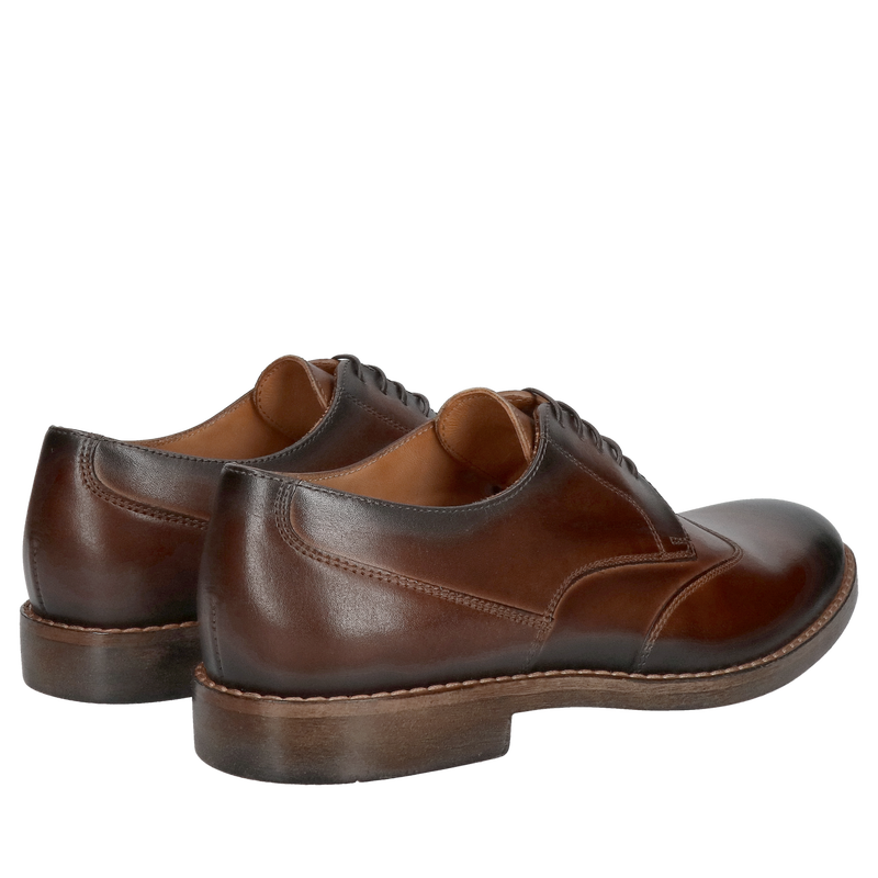 Męskie półbuty brązowe casualowe, na co dzień, miękkie i wygodne