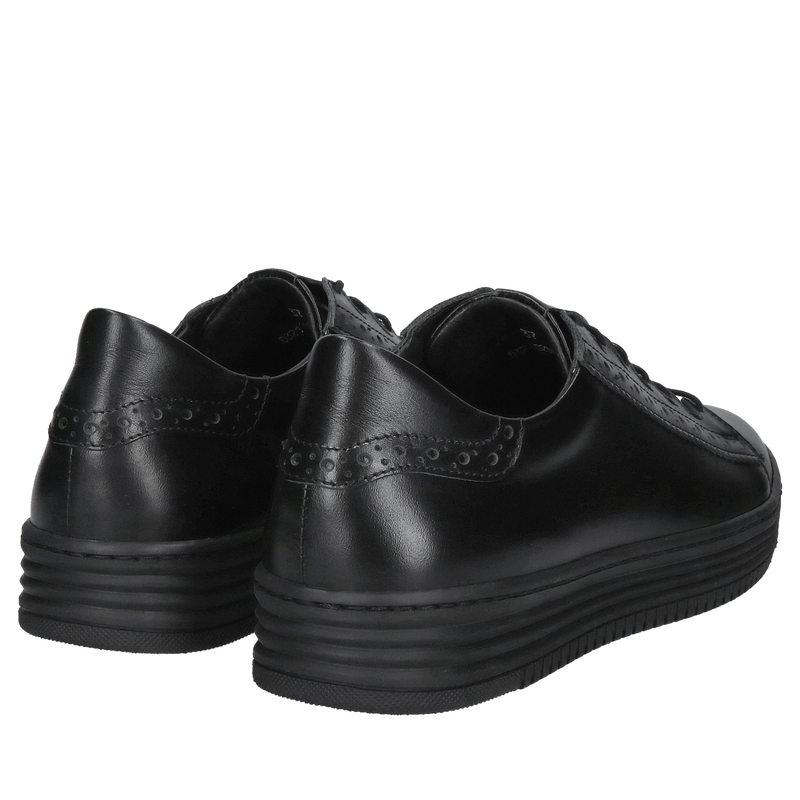 Sneakersy czarne damskie na co dzień, wygodne do pracy, buty sportowe