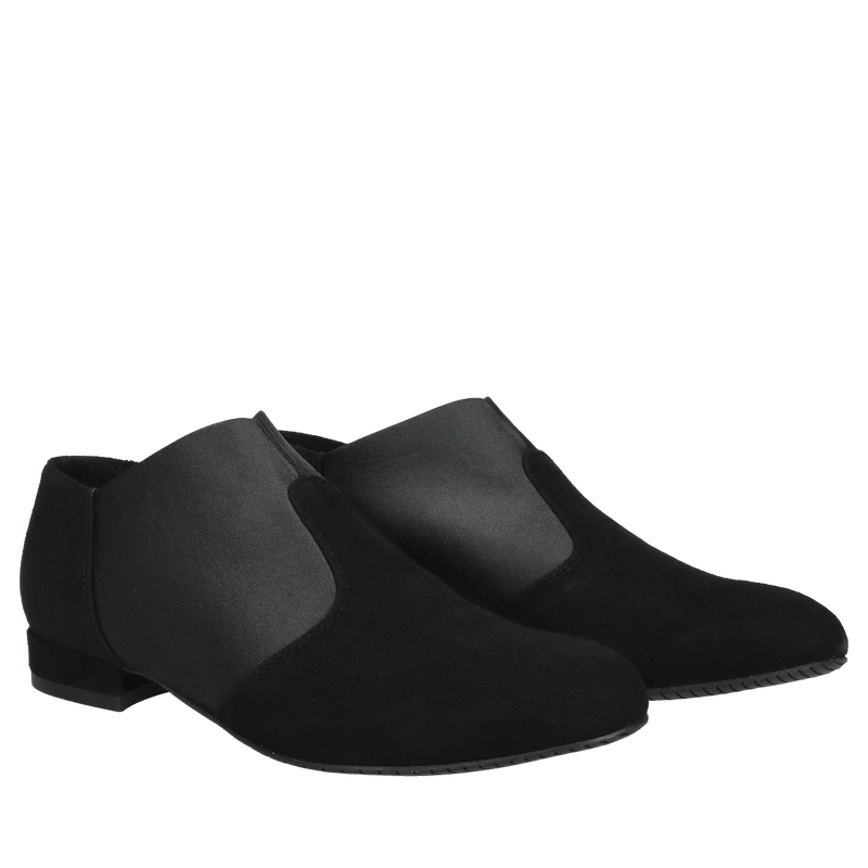 Eleganckie półbuty damskie wsuwane na niskim obcasie, komfortowe i stylowe