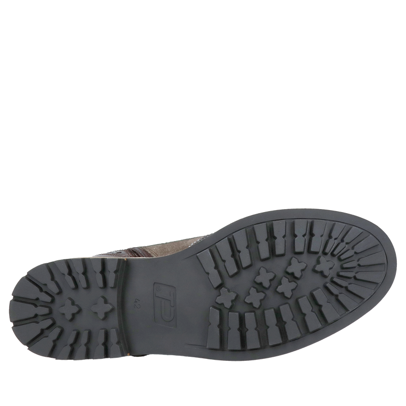 Stylowe buty za kostkę - Szersza tęgość, butelkowa zieleń, oliwkowy zamsz, idealne na co dzień, Conhpol, Konopka Shoes