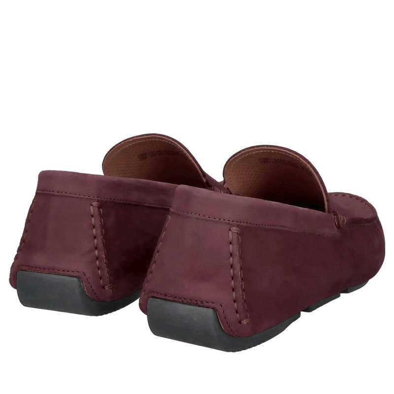 Komfortowe bordowe półbuty  męskie skórzane, wysoki komfort i styl, Conhpol, CEX0034-04