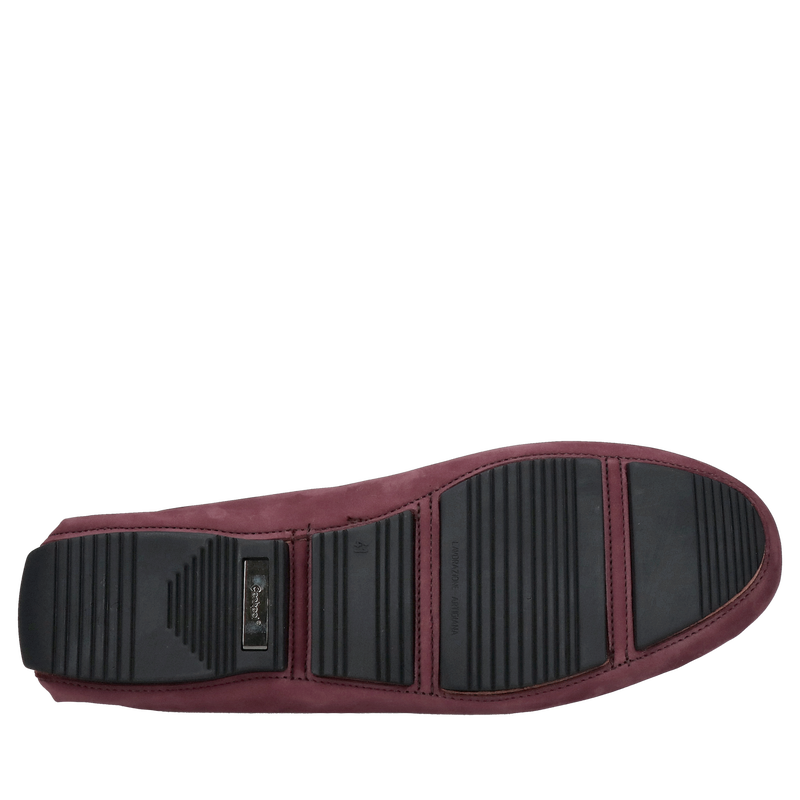 Komfortowe bordowe półbuty  męskie skórzane, wysoki komfort i styl, Conhpol, CEX0034-04