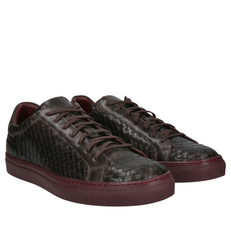 Obuwie męskie sportowe ze skóry ręcznie plecionej, design i wygoda w jednym, Conhpol Dynamic, Konopka Shoes