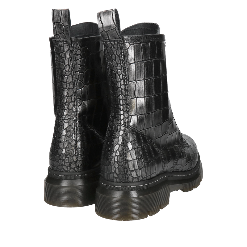 Buty glany nieocieplane ze skóry metalicznej, oryginalne i unikatowe