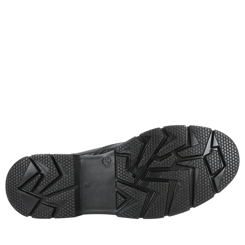 Botki nieocieplane z miękkiego lakieru, wygodne trapery