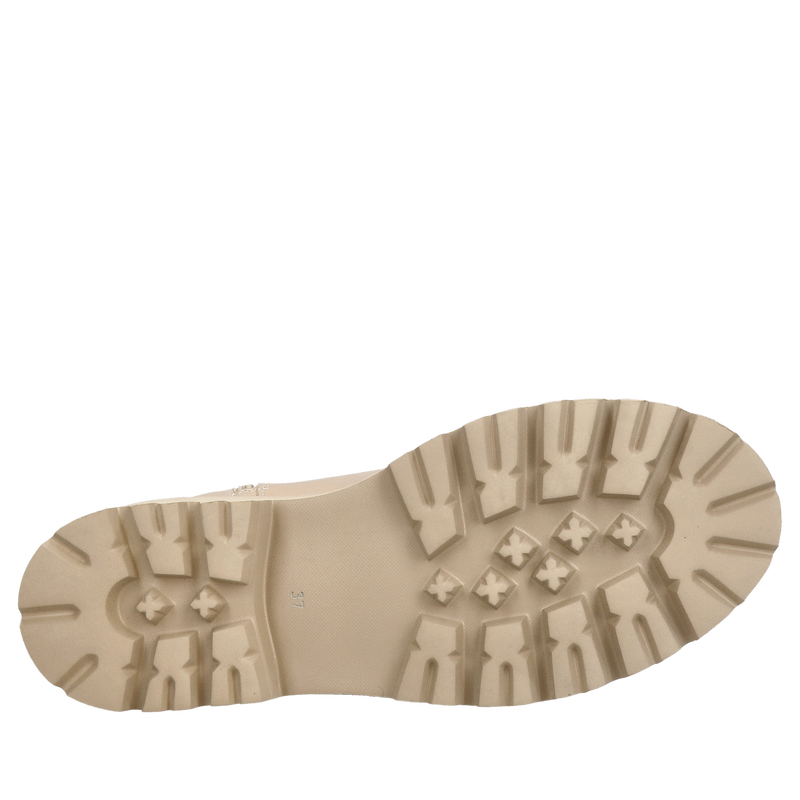 Sznurowane trzewiki beżowe całoroczne z oryginalną podeszwą, lekkie i wygodne , Conhpol Bis, Konopka Shoes