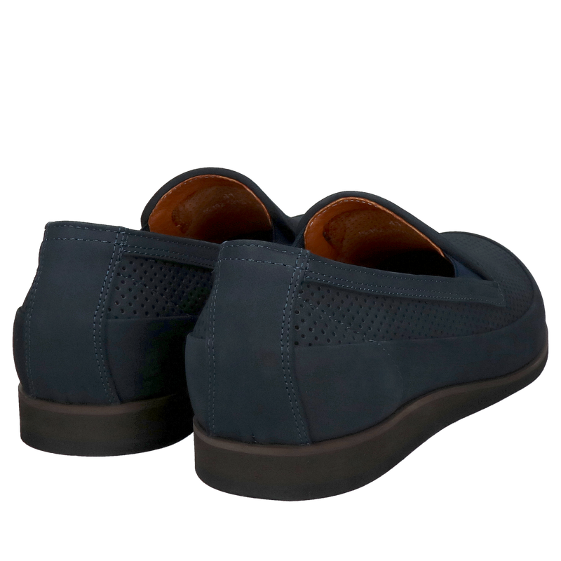 Buty na lato męskie, skóra zamszowa, półbuty wsuwane komfortowe