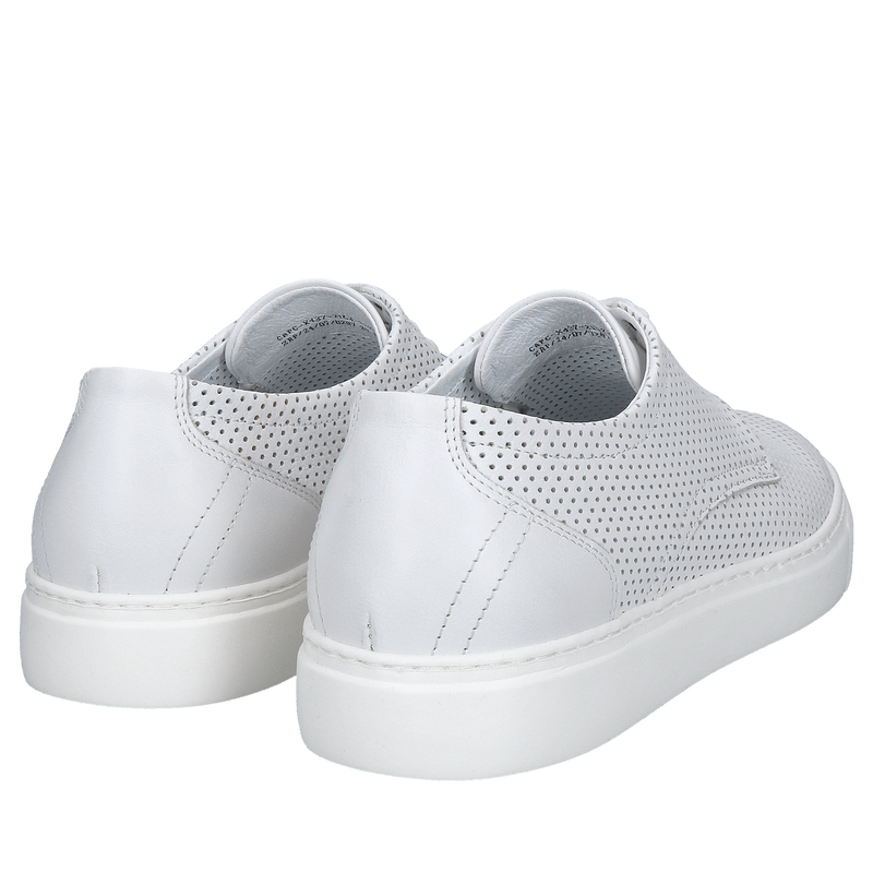 Męskie skórzane sneakersy na lato ze skóry naturalnej, dziurkowane