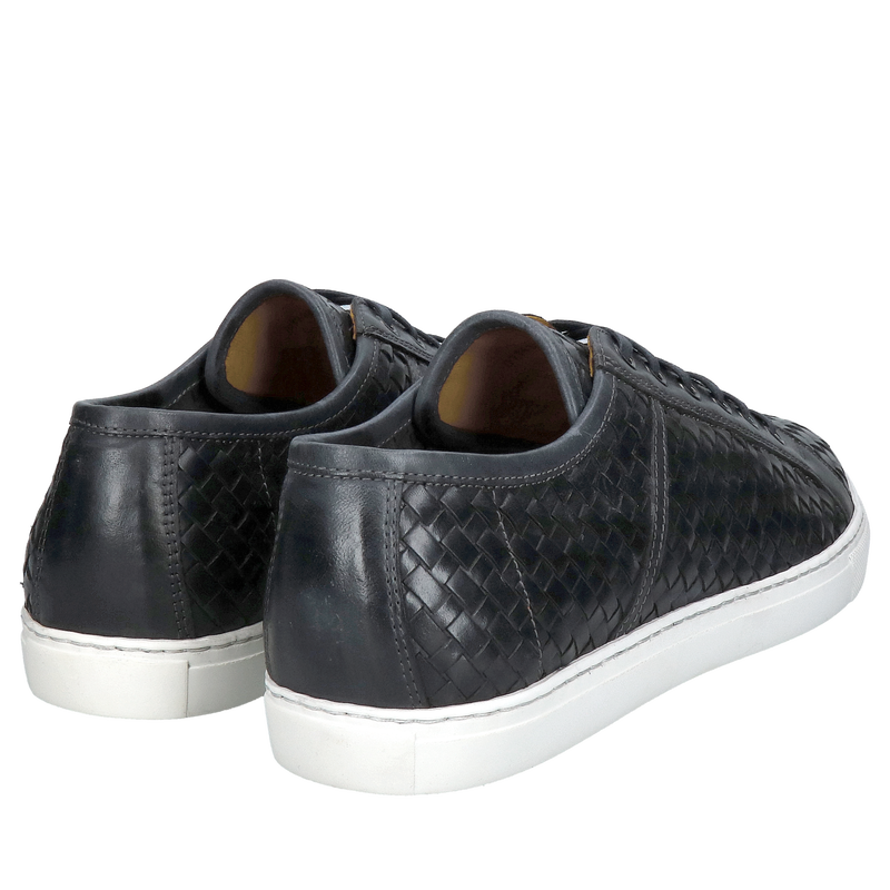 Sznurowane sportowe buty męskie ze skóry ręcznie plecionej, jakość premium