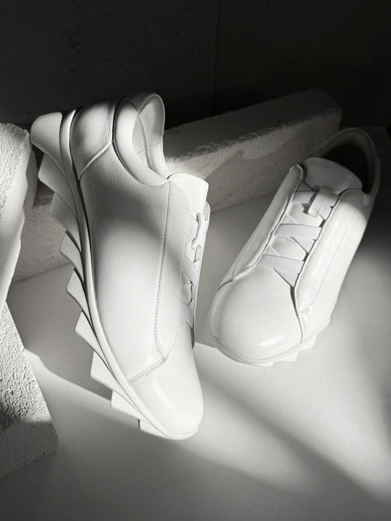 Sneakersy na grubej podeszwie, buty sportowe bez sznurówek męskie