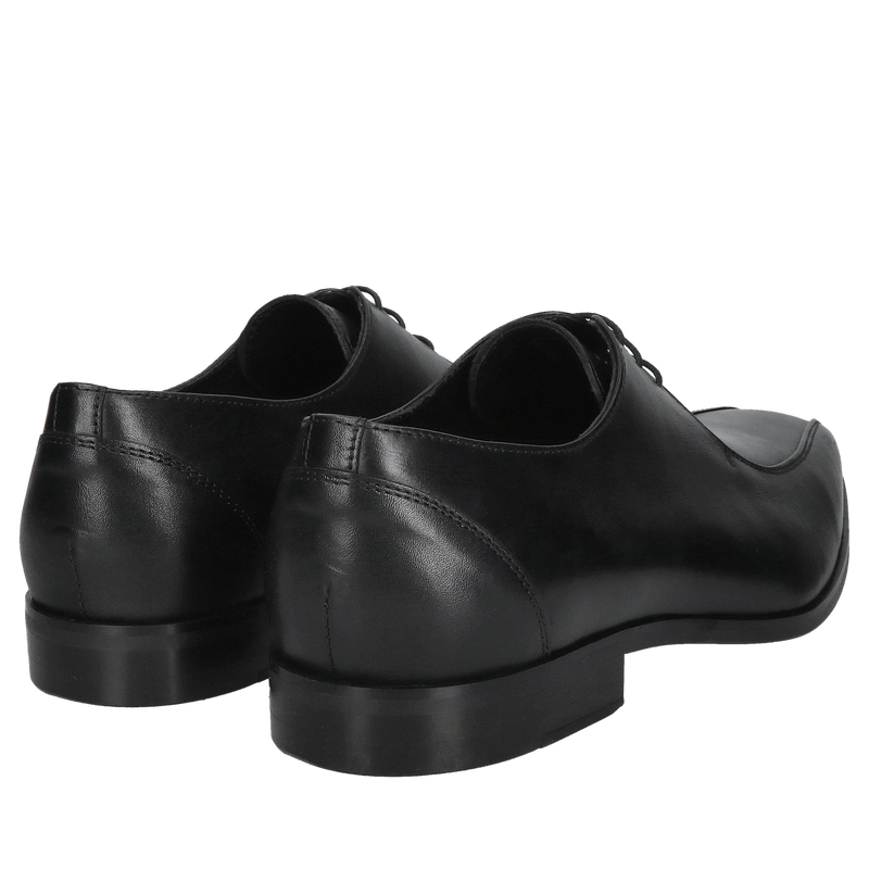 Wizytowe męskie półbuty ze skóry naturalnej, buty do garnituru Conhpol