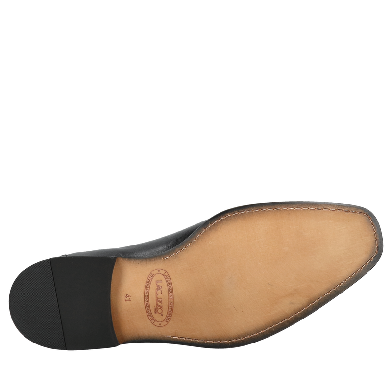 Wizytowe męskie półbuty ze skóry naturalnej, buty do garnituru Conhpol