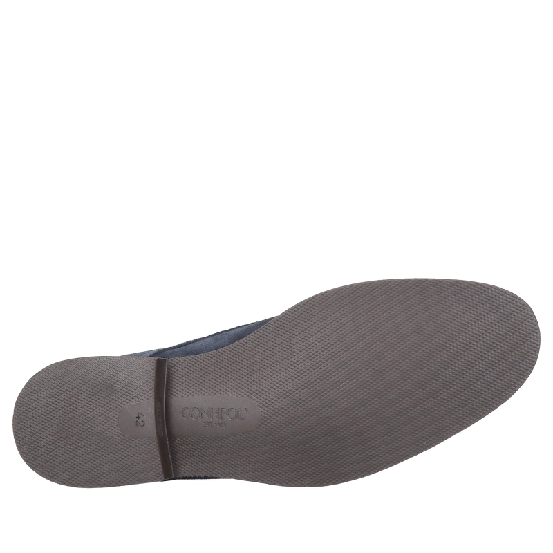 Granatowe derby Hugo - Klasyka z nowoczesnym twistem, Conhpol, Konopka shoes