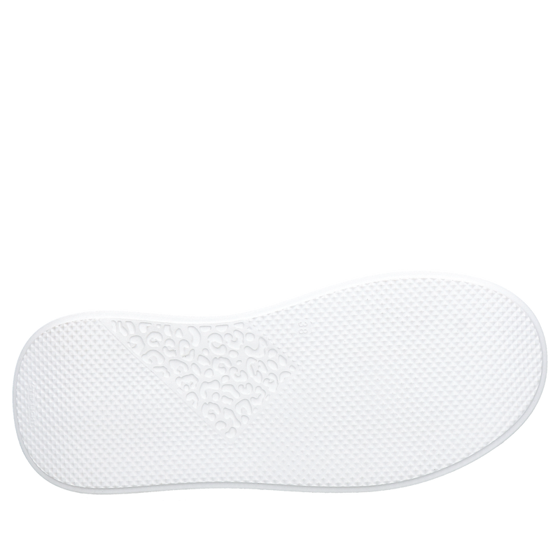 Białe skórzane sneakersy na grubej podeszwie, polska produkcja wysoka jakość, Konopka Shoes