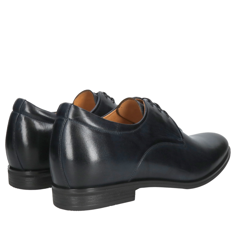 Eleganckie derby luksusowe, męskie buty podnoszące wzrost