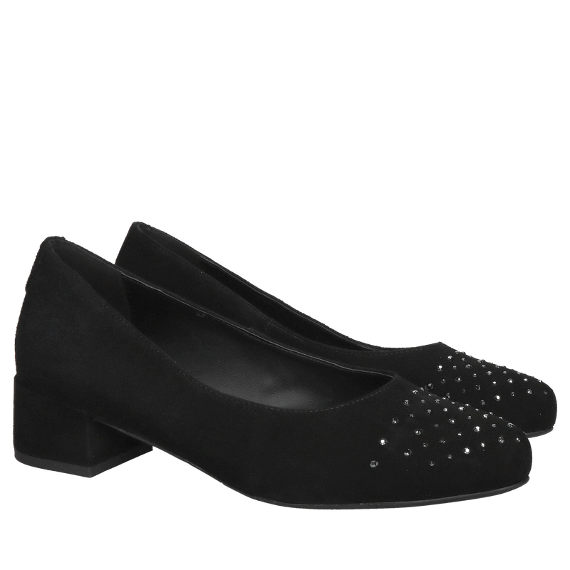 Buty damskie na obcasie, wygodne czółenka damskie Conhpol Bis, polskie buty skórzane Buty damskie na obcasie, wygodne czółenka damskie Conhpol Bis, polskie buty skórzane