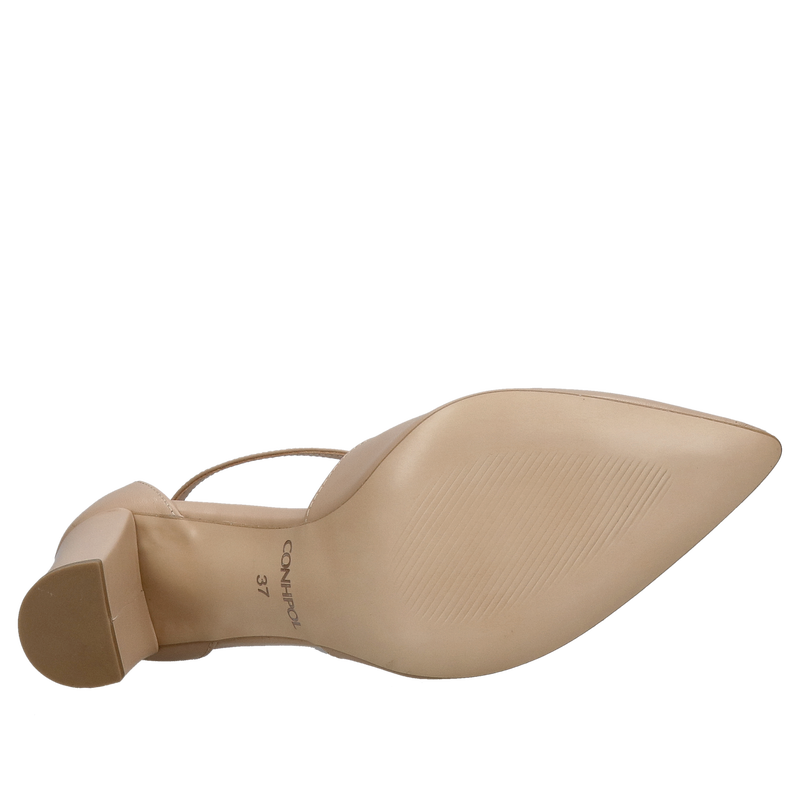 Buty damskie na obcasie, wygodne czółenka damskie Conhpol Bis, polskie buty skórzane Buty damskie na obcasie, wygodne czółenka damskie Conhpol Bis, polskie buty skórzane