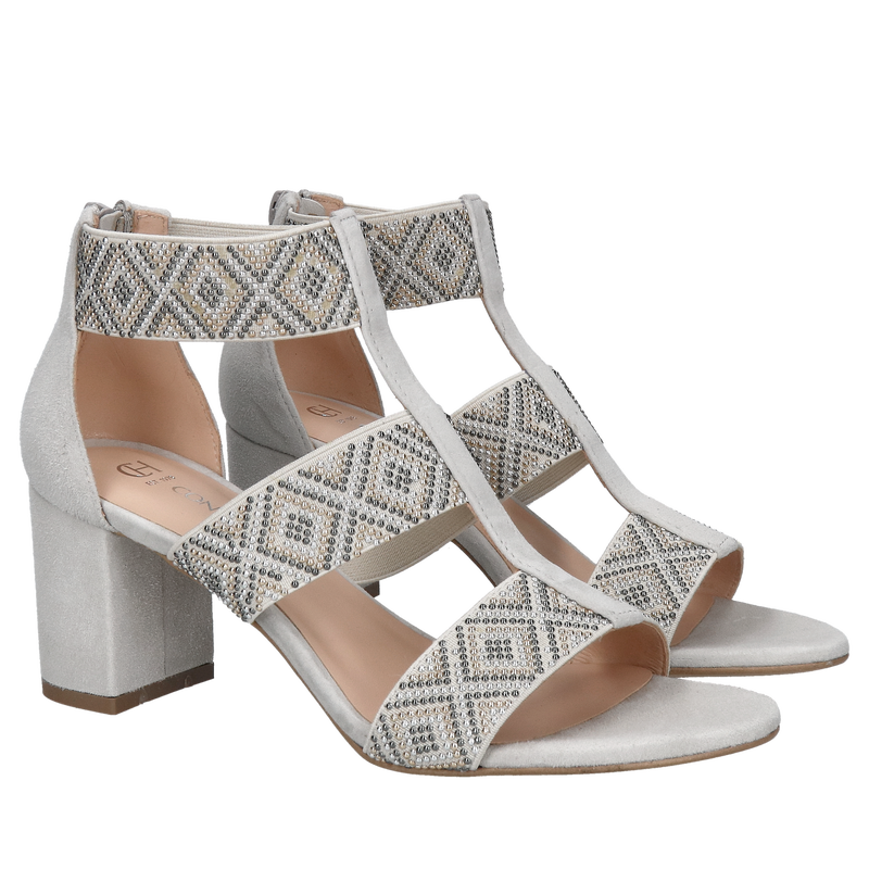 Sandały na klocku, eleganckie sandały damskie z eleastycznymi gumkami, Conhpol Bis, Konopka Shoes Sandały na klocku, eleganckie sandały damskie z eleastycznymi gumkami, Conhpol Bis, Konopka Shoes