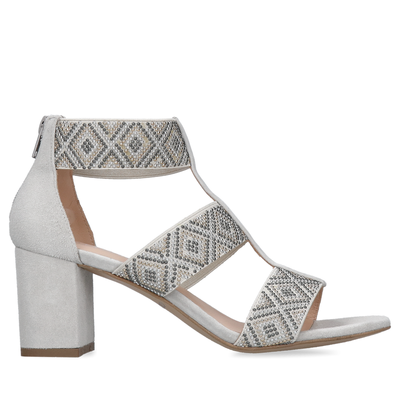 Sandały na klocku, eleganckie sandały damskie z eleastycznymi gumkami, Conhpol Bis, Konopka Shoes Sandały na klocku, eleganckie sandały damskie z eleastycznymi gumkami, Conhpol Bis, Konopka Shoes