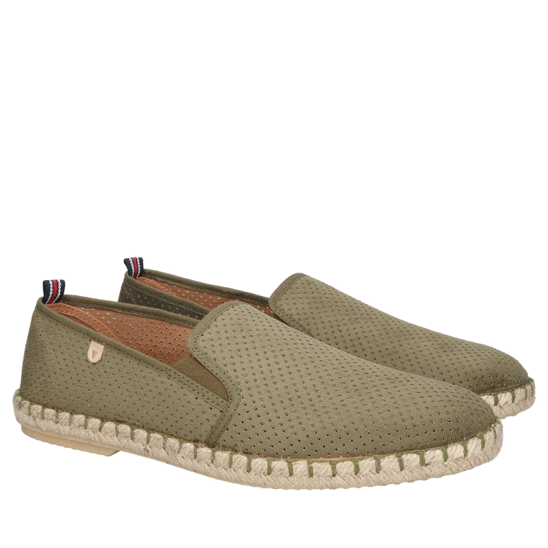 Ciesz się latem w lekkich, wsuwanych espadrylach ze skóry Ciesz się latem w lekkich, wsuwanych espadrylach ze skóry