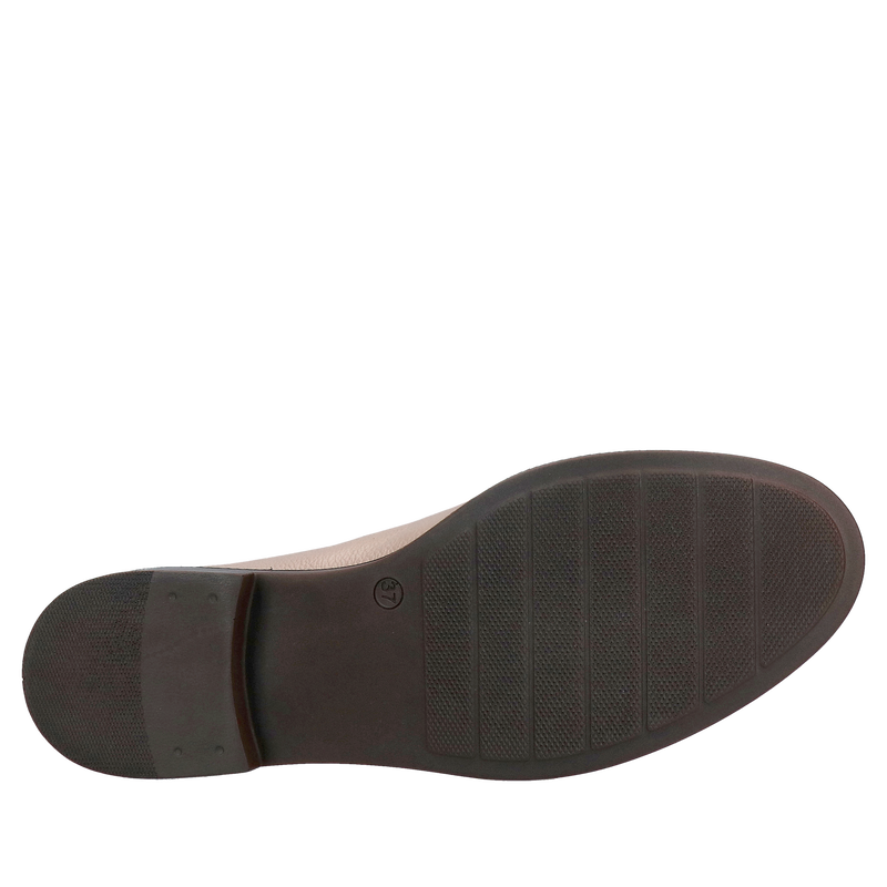 Loafersy damskie w kratkę - skóra naturalna, najwyższa jakość Loafersy damskie w kratkę - skóra naturalna, najwyższa jakość
