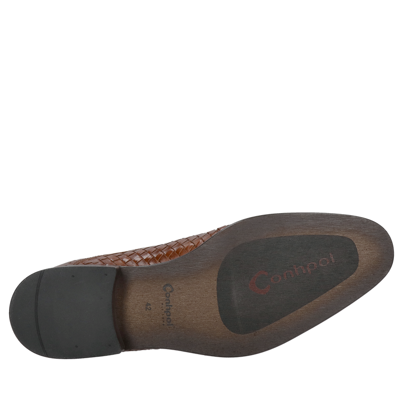 Buty męskie oryginalne, skóra ręcznie pleciona, buty eleganckie męskie brązowe, polski producent obuwia skórzanego Conhpol Buty męskie oryginalne, skóra ręcznie pleciona, buty eleganckie męskie brązowe, polski producent obuwia skórzanego Conhpol