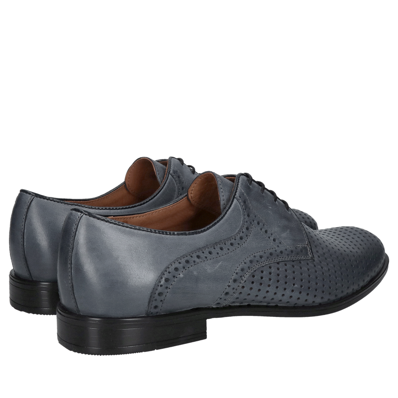 Buty letnie męskie, derby męskie, polskie buty skórzane Conhpol Buty letnie męskie, derby męskie, polskie buty skórzane Conhpol