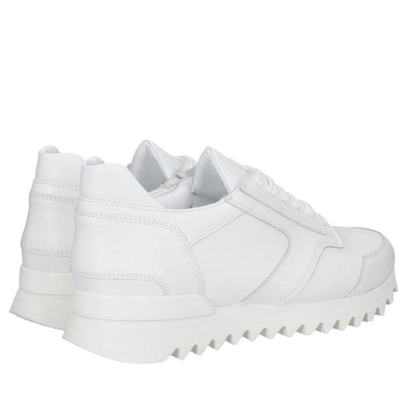 Białe sneakersy damskie, oryginalny model sportowy na co dzień, skóra naturalna, polska produkcja Conhpol Bis Białe sneakersy damskie, oryginalny model sportowy na co dzień, skóra naturalna, polska produkcja Conhpol Bis