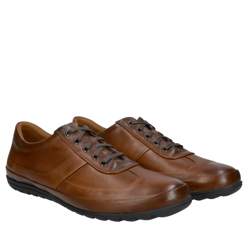 Wygodne półbuty męskie na co dzień, do pracy z technologią overflex - wysoka amortyzacja i duży komfort