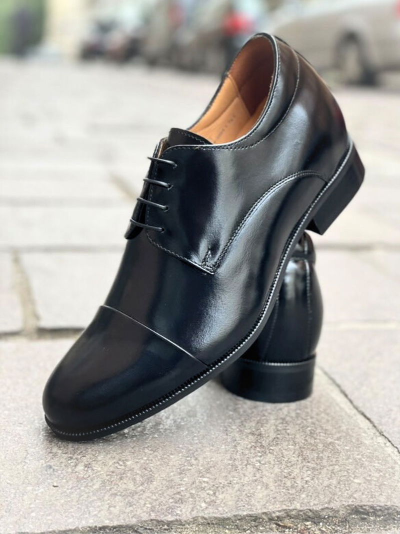 Buty podwyższające męskie, męskie buty podwyższające Conhpol, polskie buty skórzane