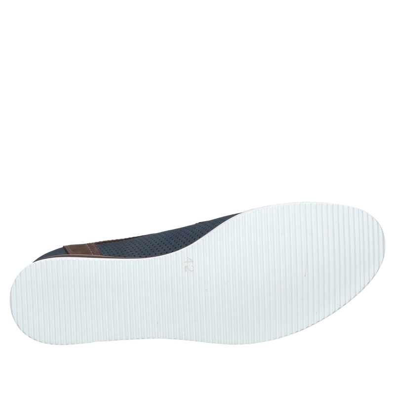 Wiosenne buty męskie, dziurkowane ze skóry naturalnej, polska produkcja Conhpol Wiosenne buty męskie, dziurkowane ze skóry naturalnej, polska produkcja Conhpol