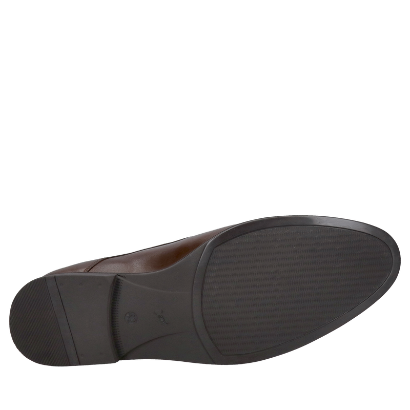 Męskie eleganckie brązowe buty do garnituru ze skóry, polski producent Męskie eleganckie brązowe buty do garnituru ze skóry, polski producent