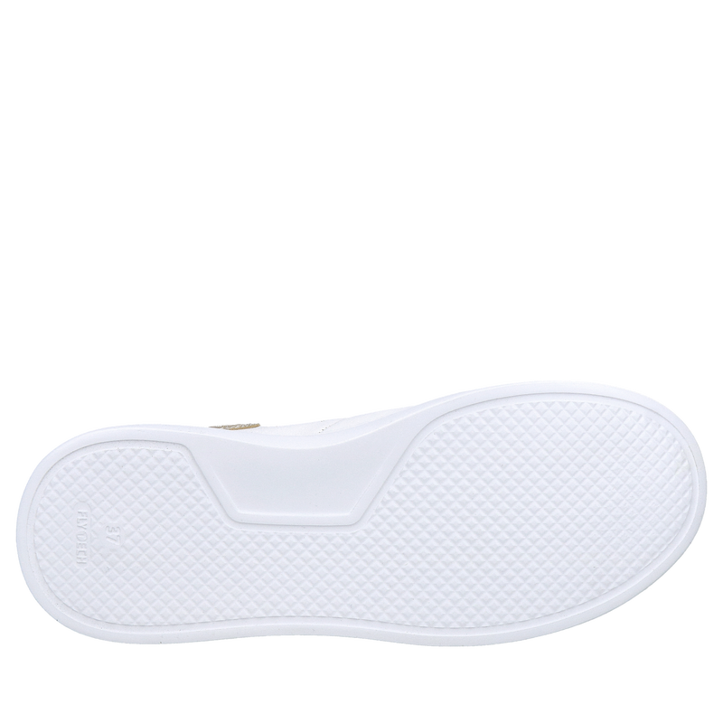 Białe damskie sneakersy na lekkiej białej podeszwie, wygodne i miękkie Białe damskie sneakersy na lekkiej białej podeszwie, wygodne i miękkie