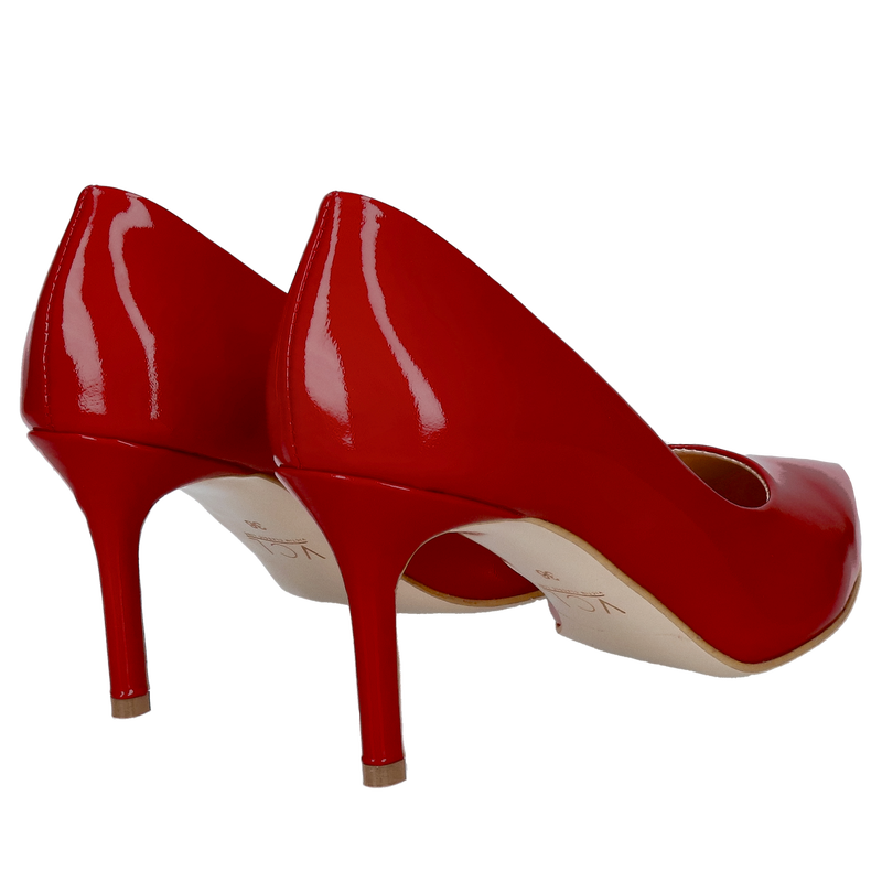 Czerwone szpilki, buty damskie czółenka, wygodne szpilki Conhpol Bis Czerwone szpilki, buty damskie czółenka, wygodne szpilki Conhpol Bis