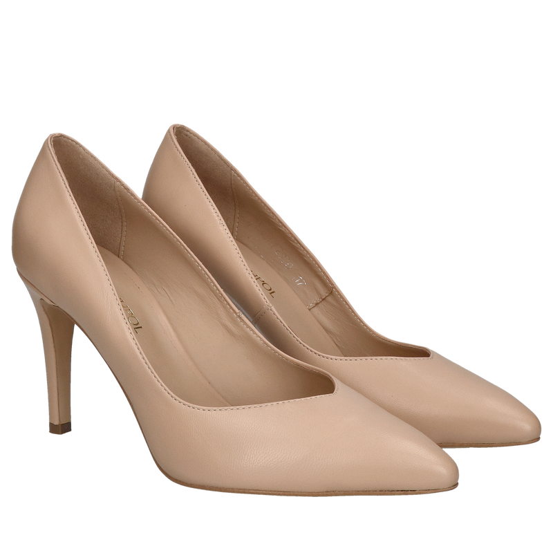 Szpilki damskie, eleganckie czółenka damskie, szpilki nude Conhpol Bis Szpilki damskie, eleganckie czółenka damskie, szpilki nude Conhpol Bis